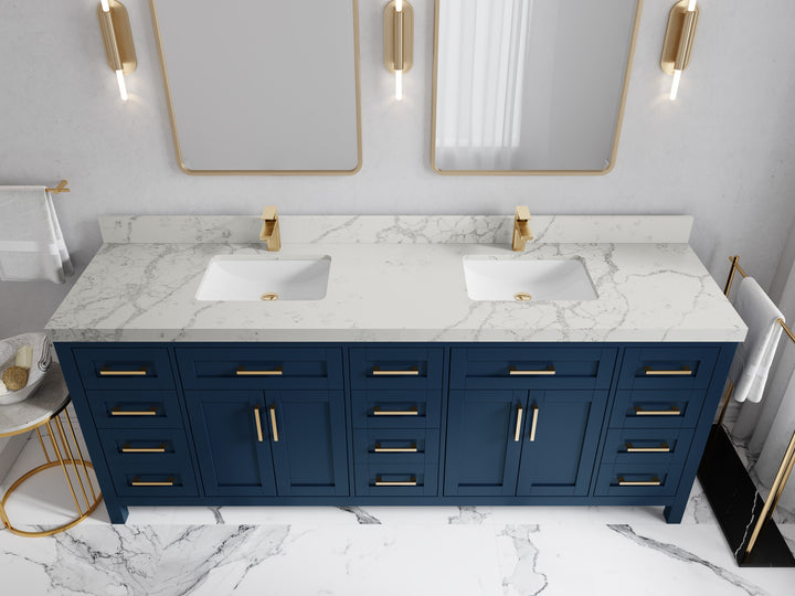 Cambridge 84 in. W x 22 in. D Double Sink Bathroom Vanity - photo 42