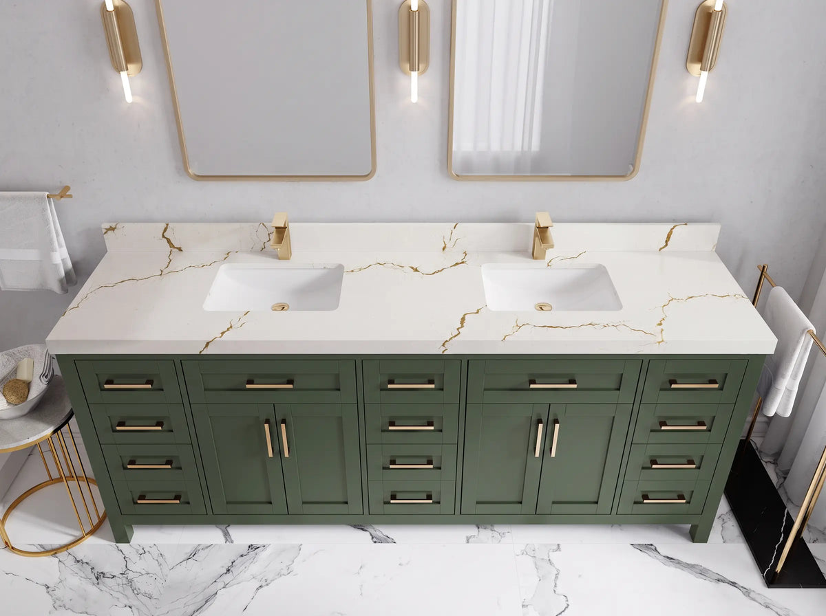 Cambridge 84 in. W x 22 in. D Double Sink Bathroom Vanity