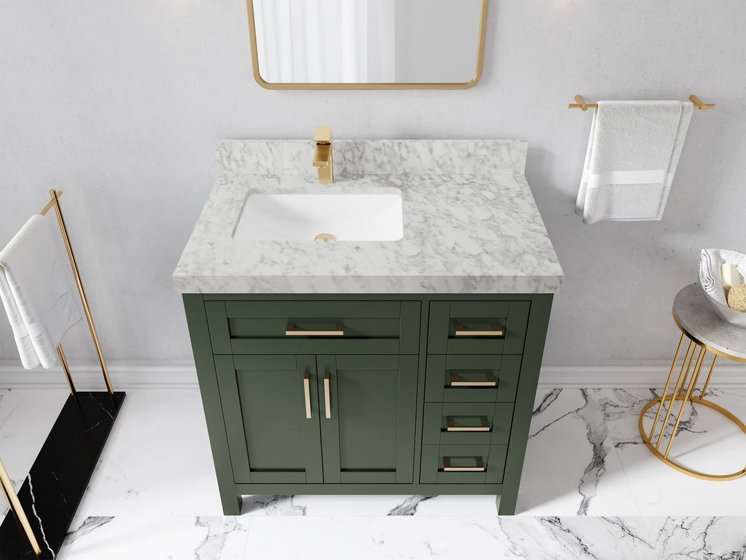 Cambridge 36 in. W x 22 in. D Left Offset Sink Bathroom Vanity