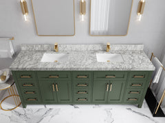 Cambridge 84 in. W x 22 in. D Double Sink Bathroom Vanity - photo 23