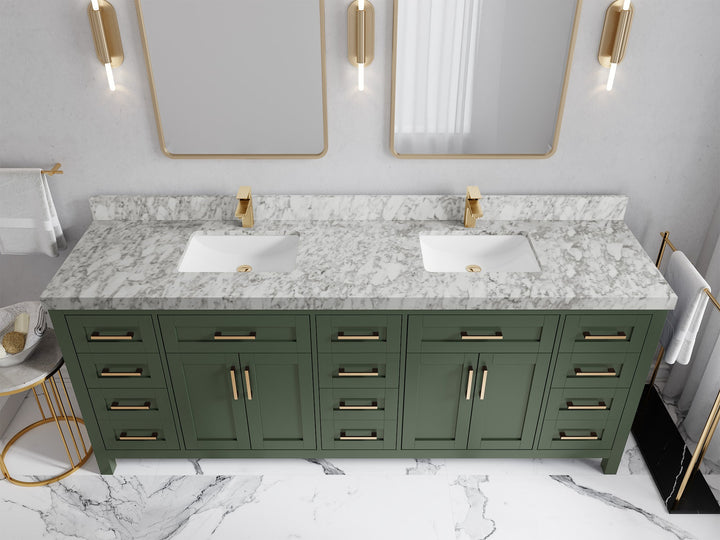 Cambridge 84 in. W x 22 in. D Double Sink Bathroom Vanity - photo 28