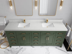 Cambridge 84 in. W x 22 in. D Double Sink Bathroom Vanity - photo 39