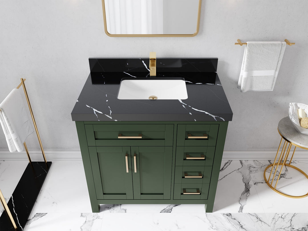 Cambridge 36 in. W x 22 in. D Single Center Sink Bathroom Vanity