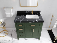 Cambridge 36 in. W x 22 in. D Right Offset Sink Bathroom Vanity - photo 11