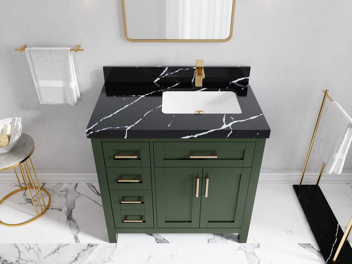 Cambridge 36 in. W x 22 in. D Right Offset Sink Bathroom Vanity - photo 16