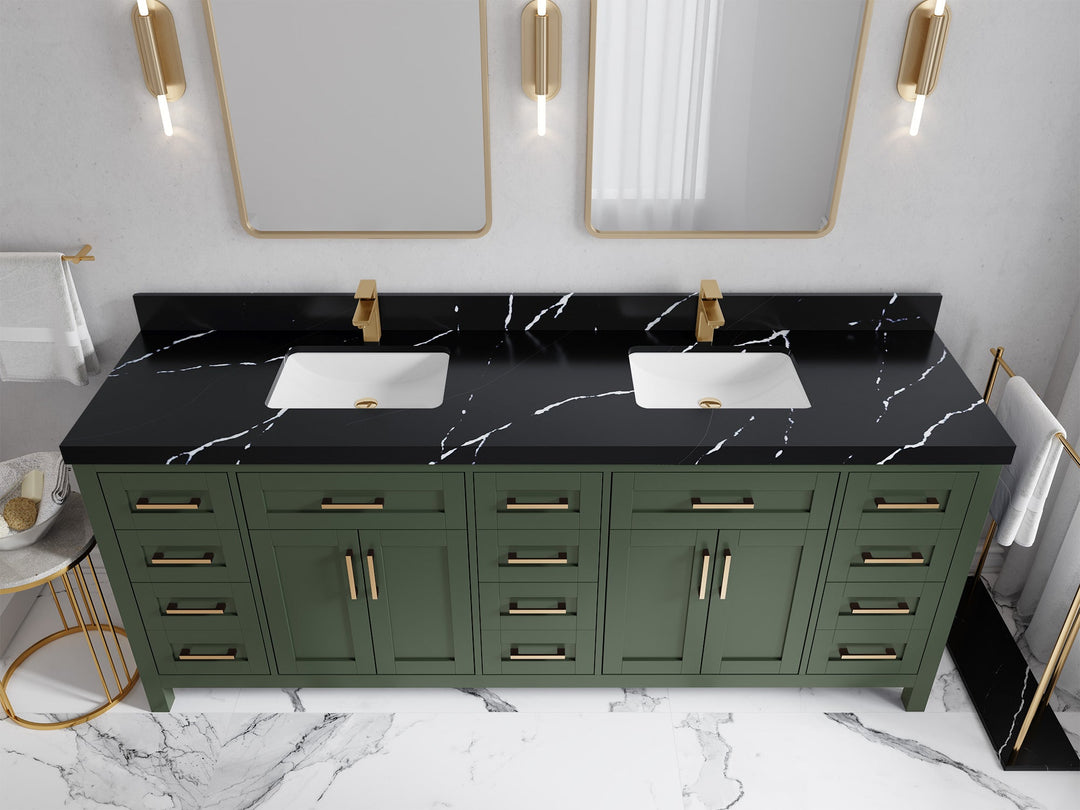 Cambridge 84 in. W x 22 in. D Double Sink Bathroom Vanity