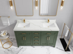 Cambridge 60 in. W x 22 in. D Double Sink Bathroom Vanity - photo 7