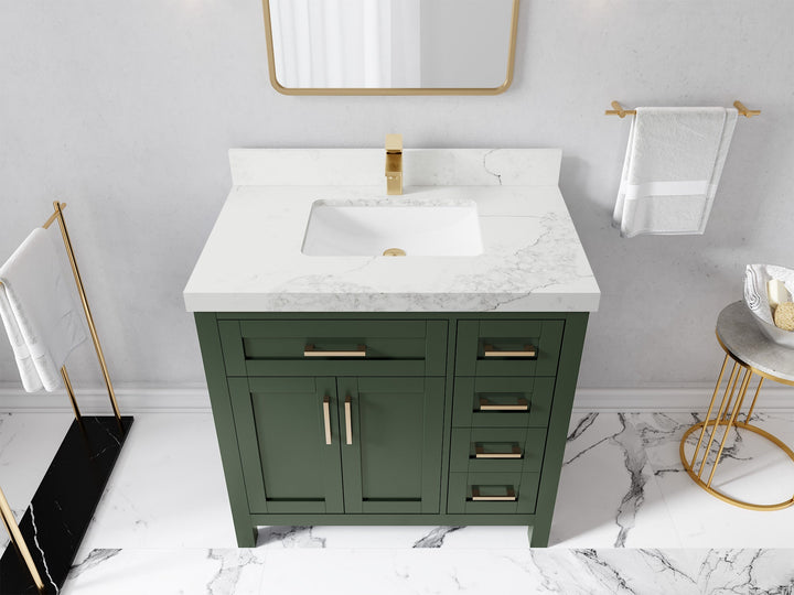 Cambridge 36 in. W x 22 in. D Single Center Sink Bathroom Vanity - photo 23