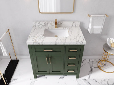 Cambridge 36 in. W x 22 in. D Single Center Sink Bathroom Vanity