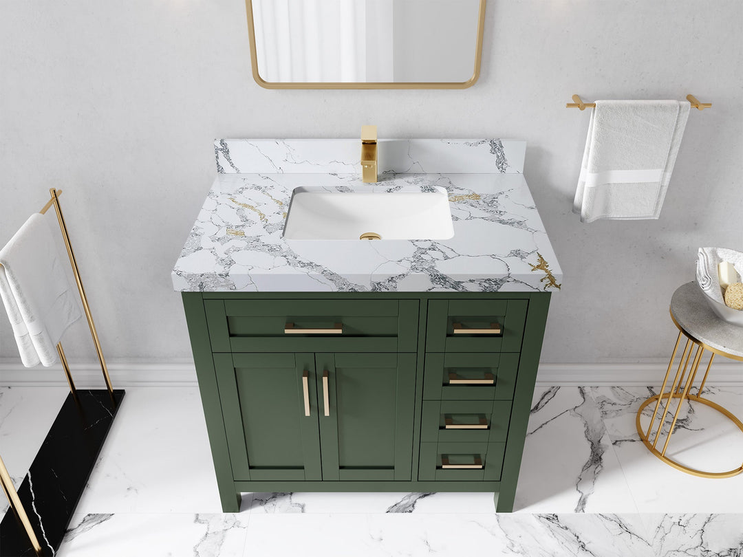 Cambridge 36 in. W x 22 in. D Single Center Sink Bathroom Vanity