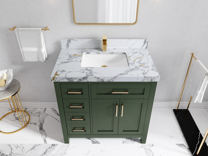 Cambridge 36 in. W x 22 in. D Single Center Sink Bathroom vanity - photo 25