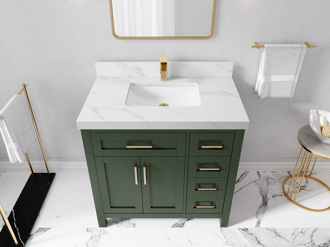 Cambridge 36 in. W x 22 in. D Single Center Sink Bathroom Vanity