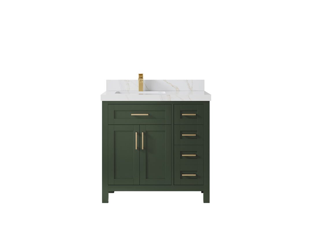 Cambridge 36 in. W x 22 in. D Left Offset Sink Bathroom Vanity