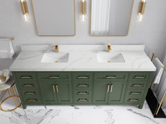 Cambridge 84 in. W x 22 in. D Double Sink Bathroom Vanity - photo 31