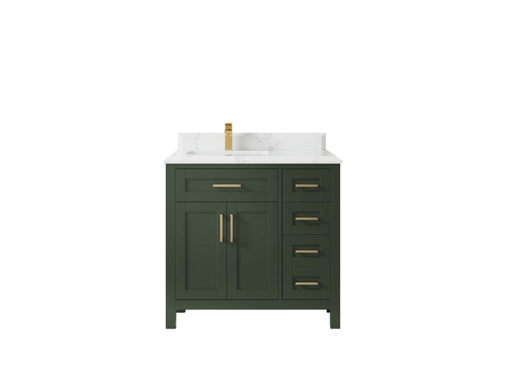 Cambridge 36 in. W x 22 in. D Left Offset Sink Bathroom Vanity - photo 42