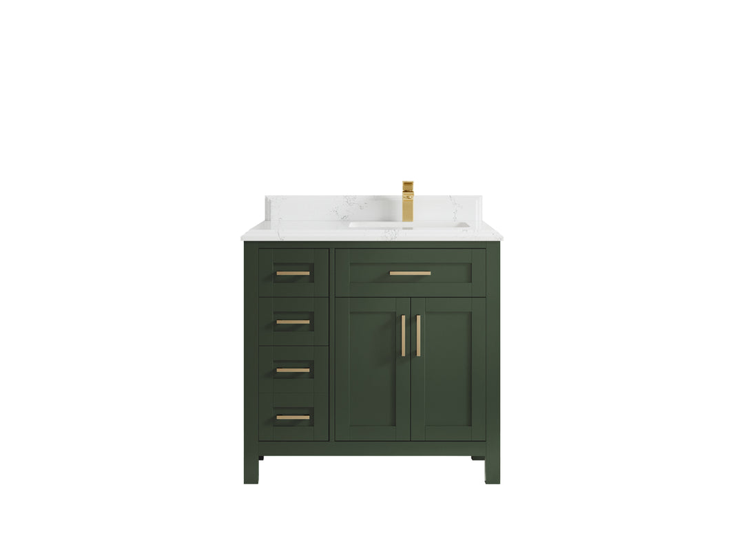 Cambridge 36 in. W x 22 in. D Right Offset Sink Bathroom Vanity