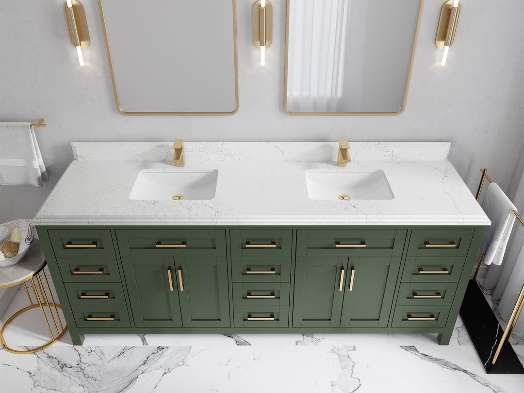 Cambridge 84 in. W x 22 in. D Double Sink Bathroom Vanity