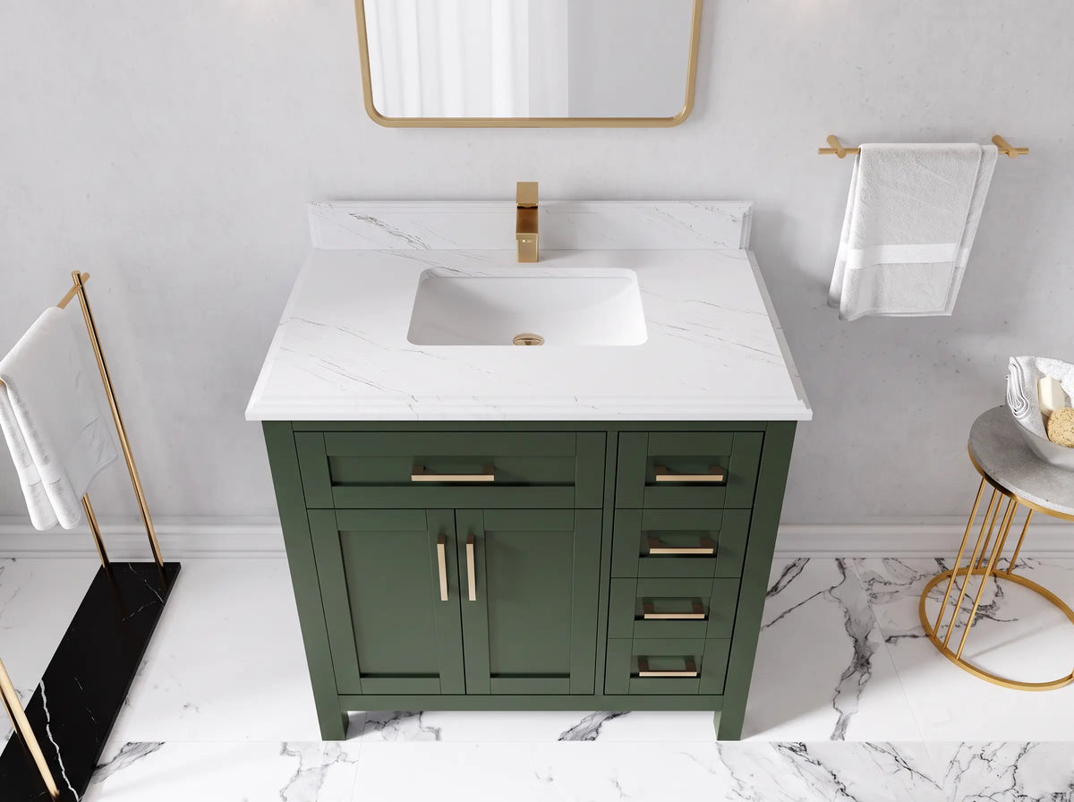 Cambridge 36 in. W x 22 in. D Single Center Sink Bathroom Vanity