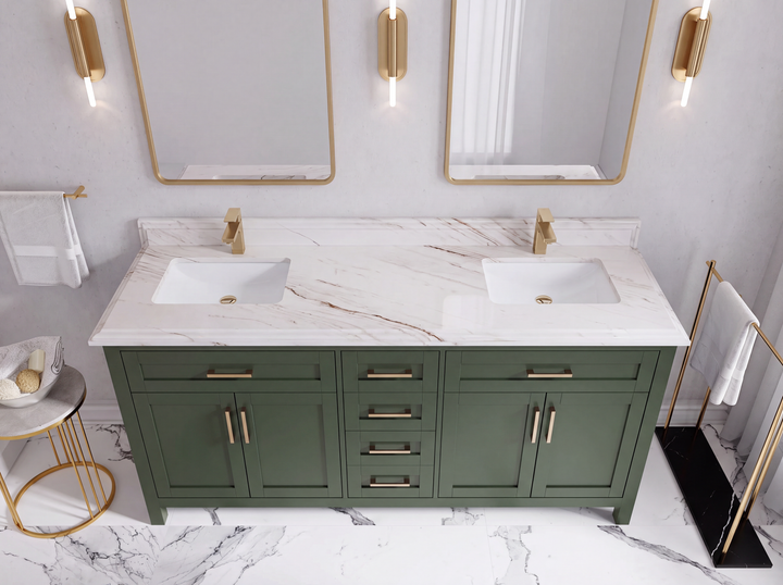 Cambridge 72 in. W x 22 in. D Double Sink Bathroom Vanity - photo 49