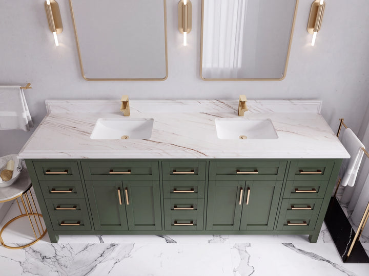 Cambridge 84 in. W x 22 in. D Double Sink Bathroom Vanity - photo 44