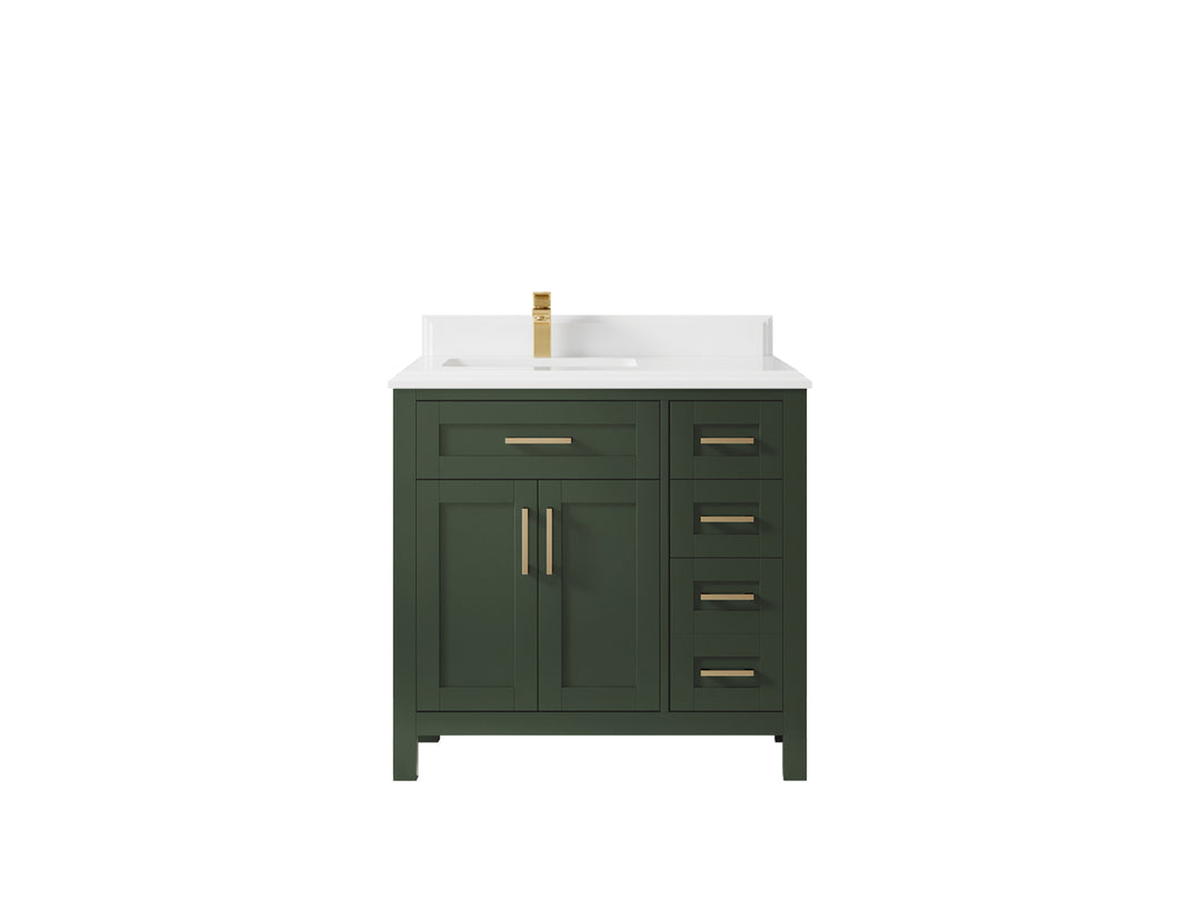Cambridge 36 in. W x 22 in. D Left Offset Sink Bathroom Vanity