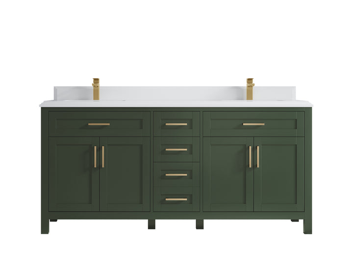 Cambridge 72 in. W x 22 in. D Double Sink Bathroom Vanity - photo 37
