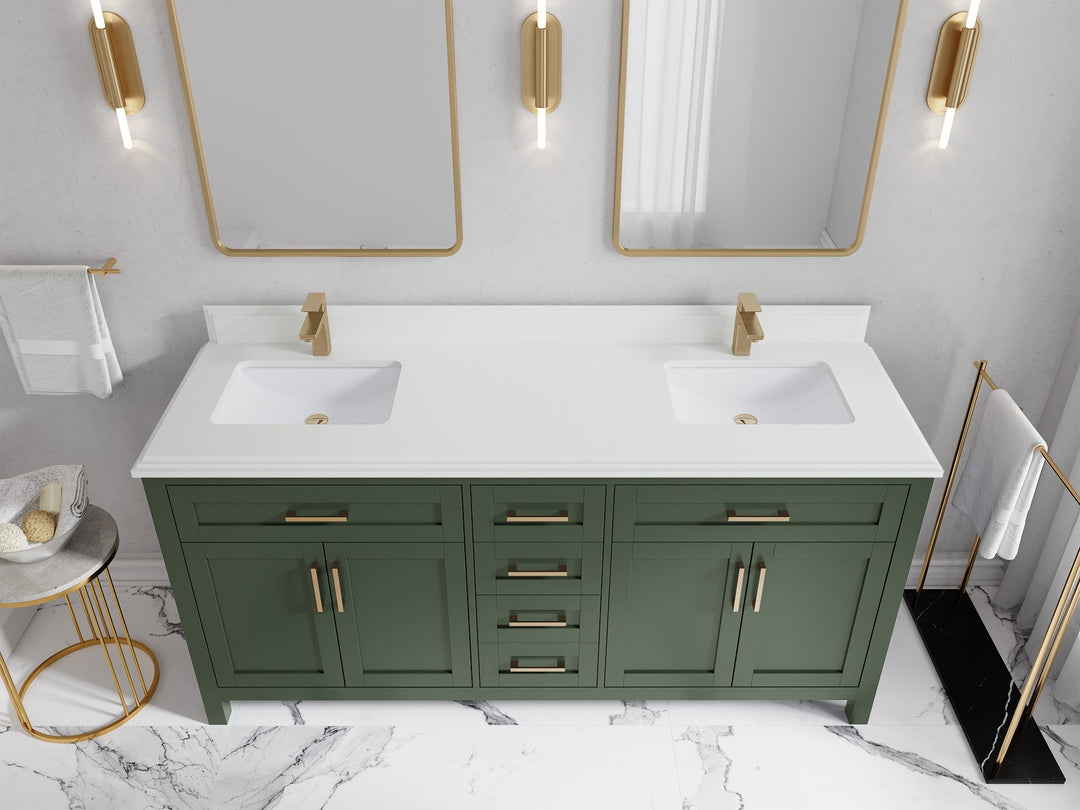 Cambridge 72 in. W x 22 in. D Double Sink Bathroom Vanity
