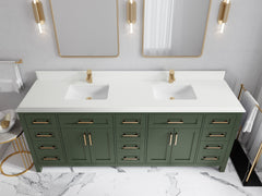 Cambridge 84 in. W x 22 in. D Double Sink Bathroom Vanity - photo 37