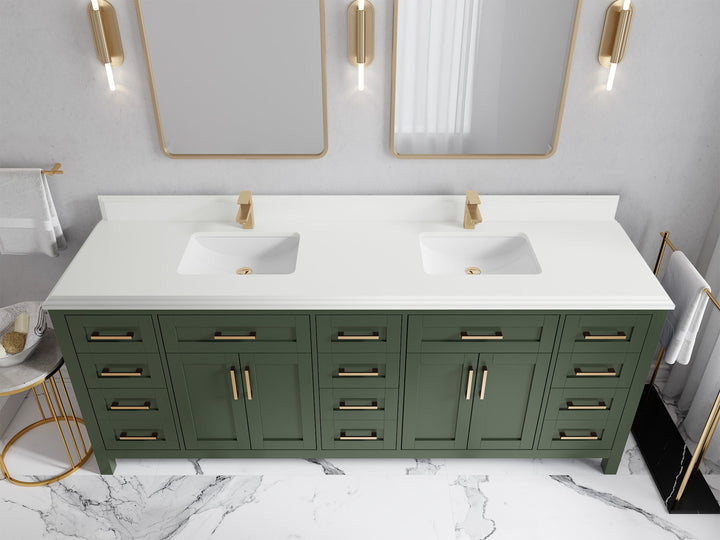 Cambridge 84 in. W x 22 in. D Double Sink Bathroom Vanity - photo 42
