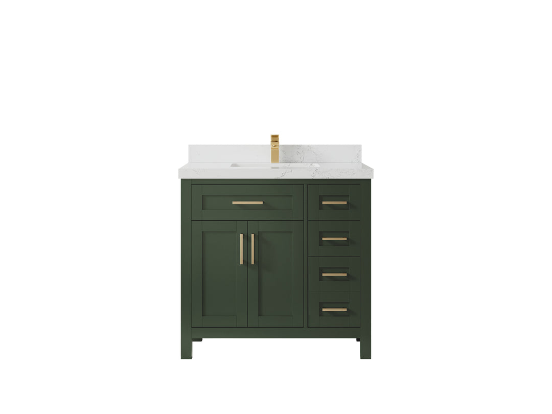 Cambridge 36 in. W x 22 in. D Single Center Sink Bathroom Vanity
