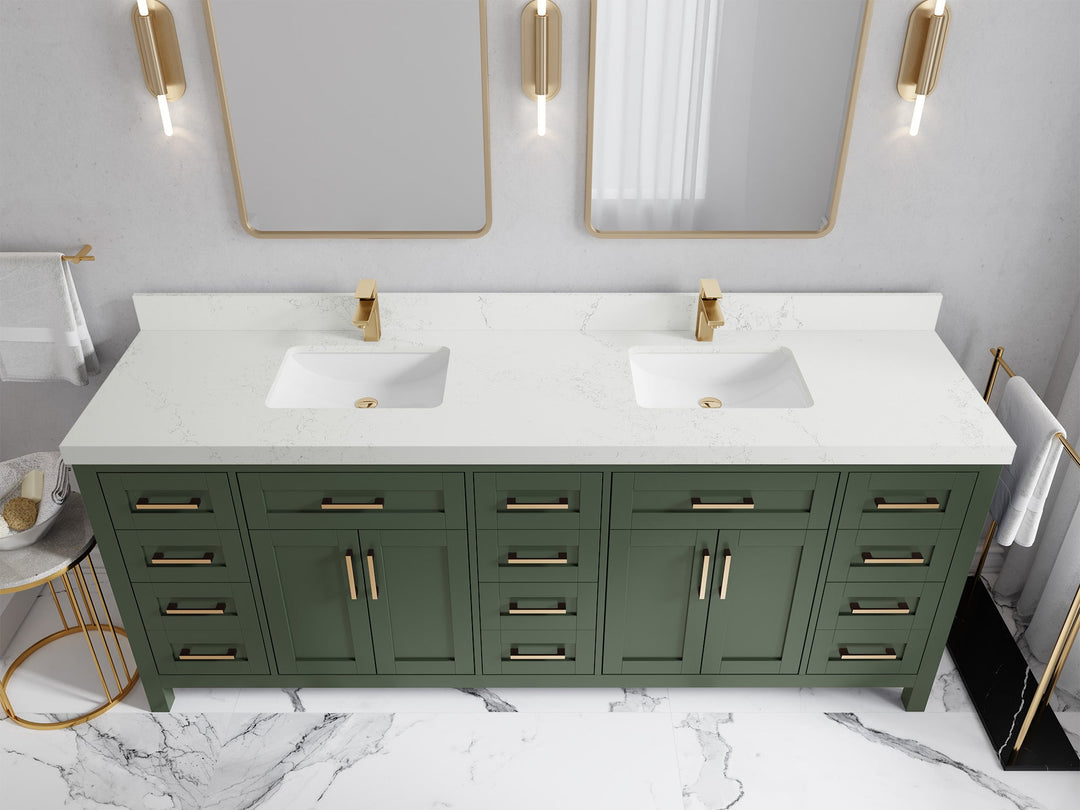 Cambridge 84 in. W x 22 in. D Double Sink Bathroom Vanity