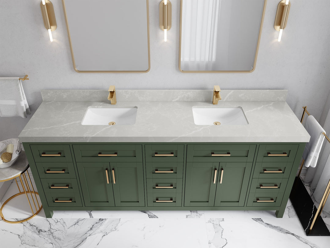 Cambridge 84 in. W x 22 in. D Double Sink Bathroom Vanity