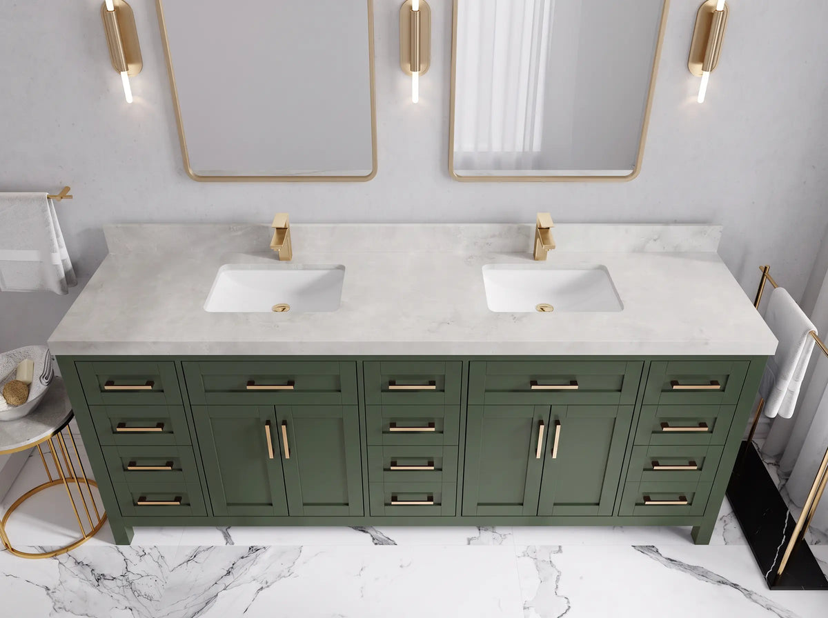 Cambridge 84 in. W x 22 in. D Double Sink Bathroom Vanity
