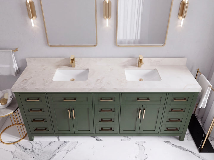 Cambridge 84 in. W x 22 in. D Double Sink Bathroom Vanity - photo 46