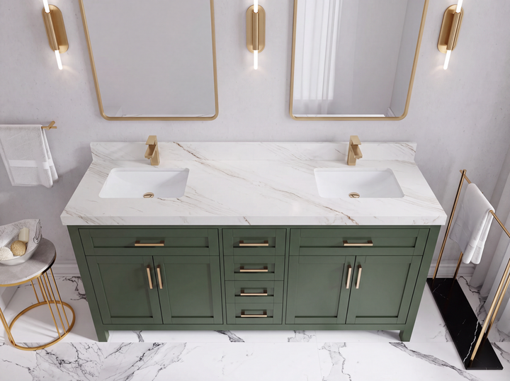 Cambridge 72 in. W x 22 in. D Double Sink Bathroom Vanity - photo 48