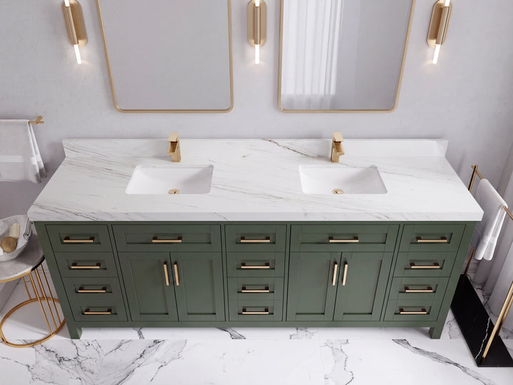 Cambridge 84 in. W x 22 in. D Double Sink Bathroom Vanity - photo 45