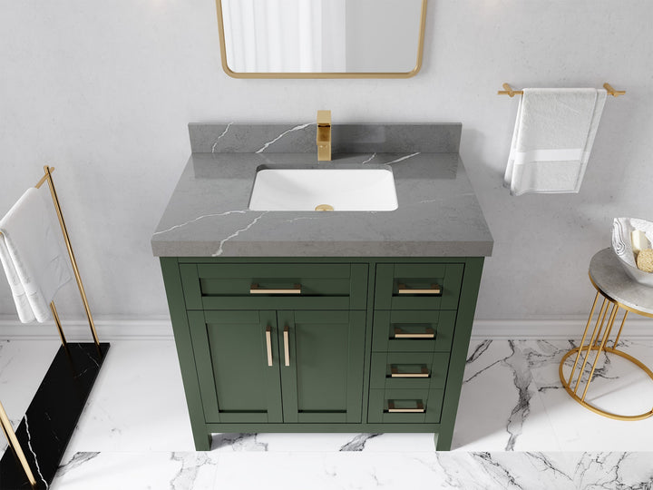 Cambridge 36 in. W x 22 in. D Single Center Sink Bathroom Vanity - photo 43