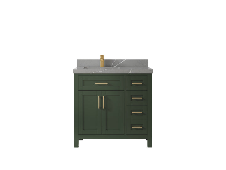 Cambridge 36 in. W x 22 in. D Left Offset Sink Bathroom Vanity - photo 50