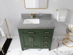 Cambridge 36 in. W x 22 in. D Left Offset Sink Bathroom Vanity - photo 43