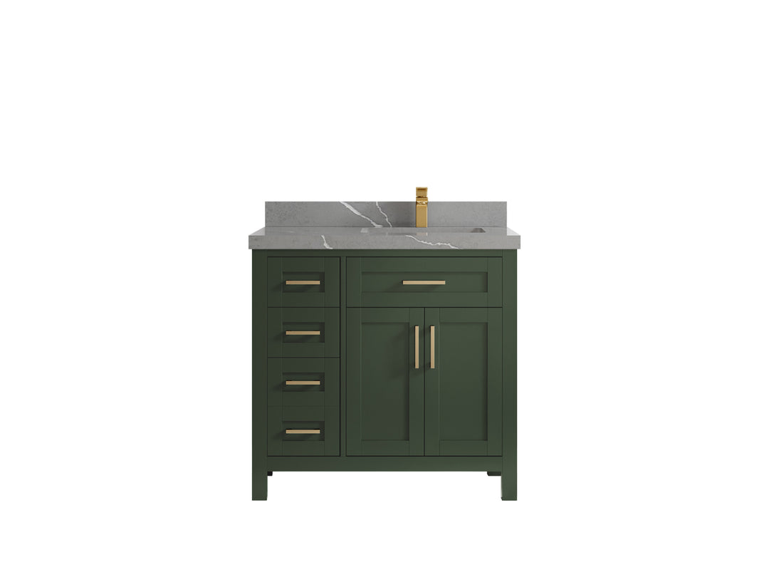 Cambridge 36 in. W x 22 in. D Right Offset Sink Bathroom Vanity