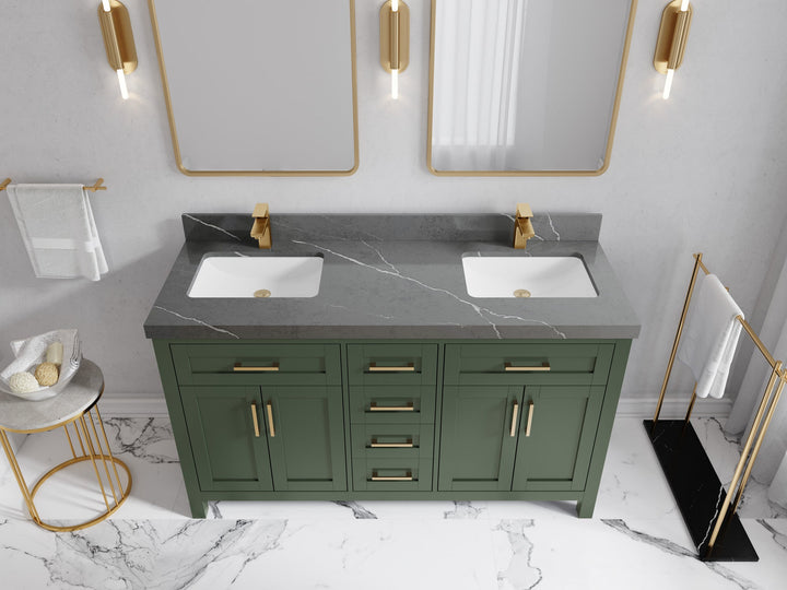 Cambridge 60 in. W x 22 in. D Double Sink Bathroom Vanity - photo 34