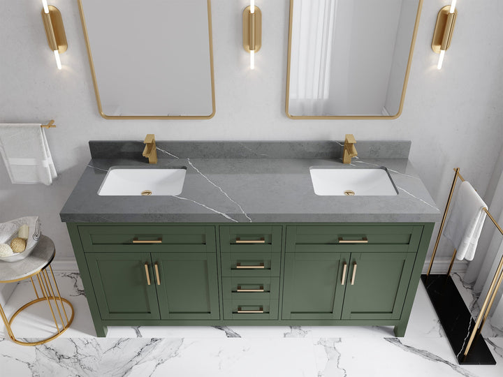 Cambridge 72 in. W x 22 in. D Double Sink Bathroom Vanity - photo 42