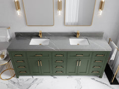 Cambridge 84 in. W x 22 in. D Double Sink Bathroom Vanity - photo 13