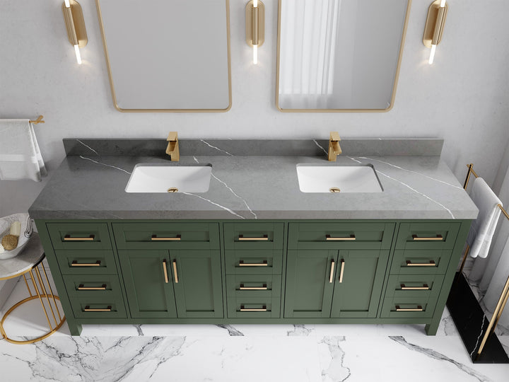 Cambridge 84 in. W x 22 in. D Double Sink Bathroom Vanity - photo 18