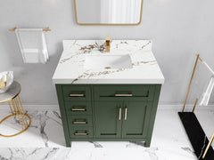 Cambridge 36 in. W x 22 in. D Single Center Sink Bathroom vanity - photo 39