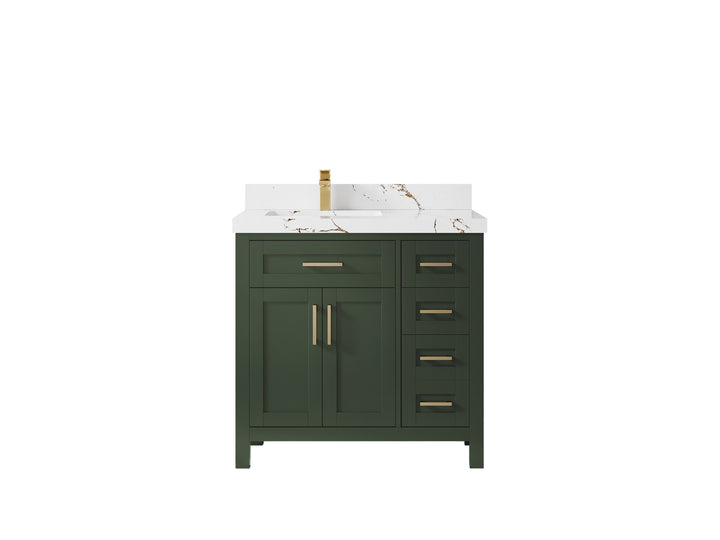 Cambridge 36 in. W x 22 in. D Left Offset Sink Bathroom Vanity - photo 14