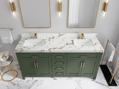 Cambridge 72 in. W x 22 in. D Double Sink Bathroom Vanity - photo 39