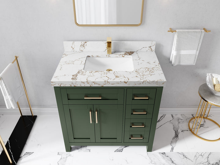 Cambridge 36 in. W x 22 in. D Single Center Sink Bathroom Vanity - photo 47