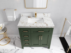 Cambridge 36 in. W x 22 in. D Single Center Sink Bathroom vanity - photo 41