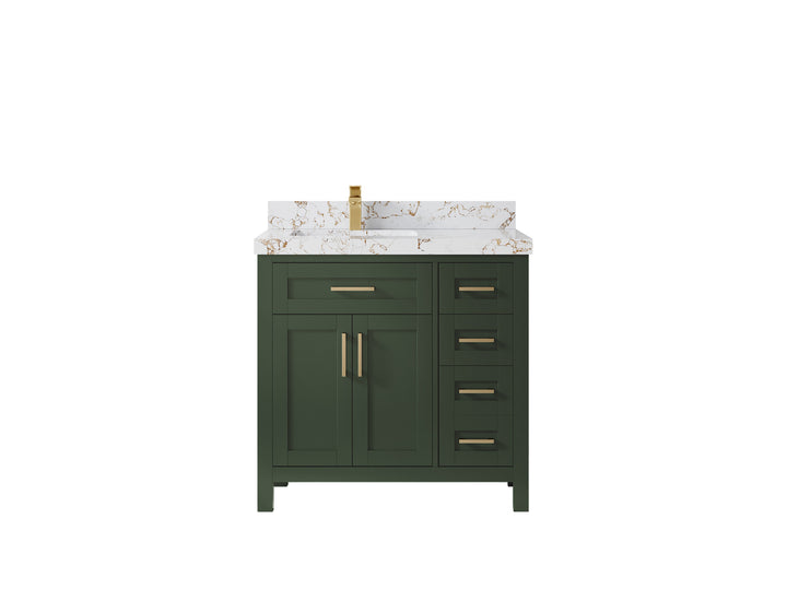Cambridge 36 in. W x 22 in. D Left Offset Sink Bathroom Vanity - photo 16
